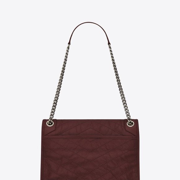 NEW Yves Saint Laurent NIKI MEDIUM Crinkled Leather Bag - Picture 3 of 10